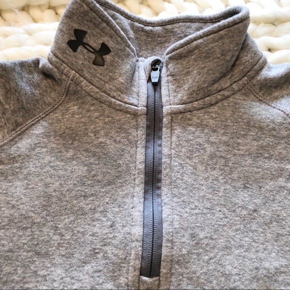 Under Armour gray half zip up sweater - Picture 3 of 5